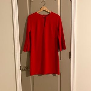 Express Keyhole dress in red